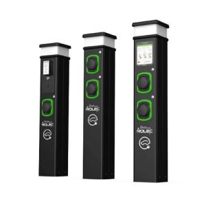 Rolec EV Quantum Smart EV Charging Pedestal 22kW 2 x Type 2 Sockets Black  - POA